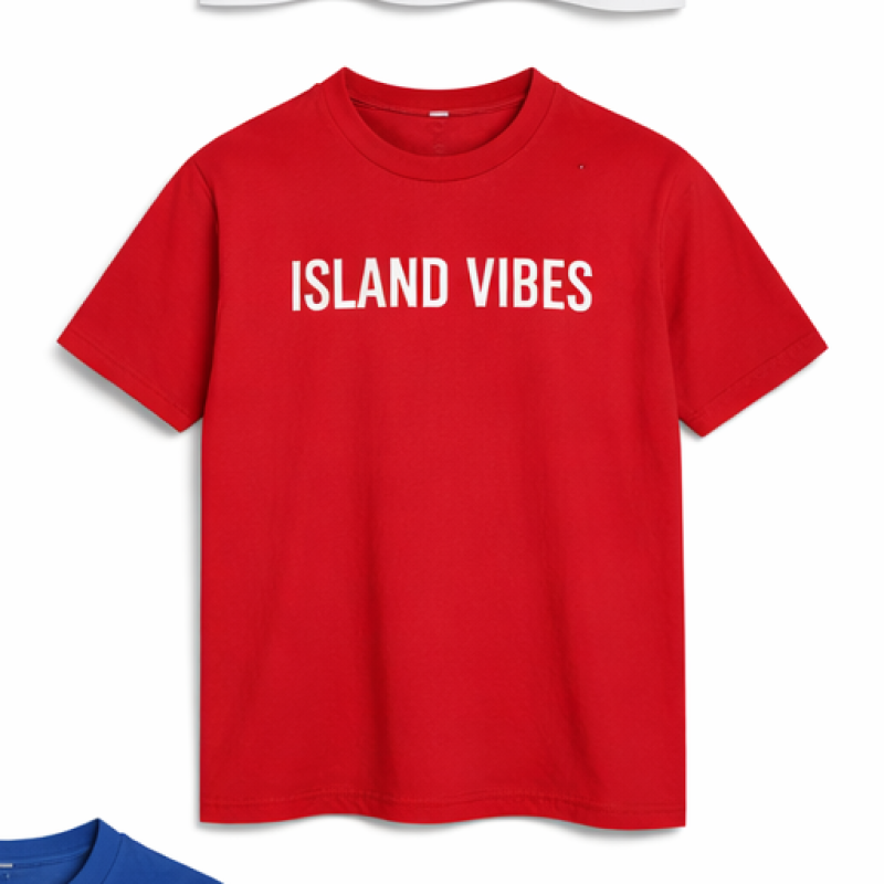 Island Vibes T-Shirt – Premium Edition(red)
